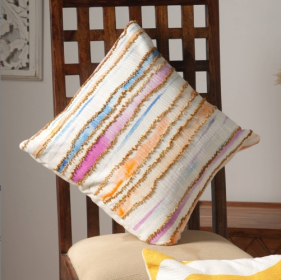 Handcrafted Print Throw Pillow 18x18 Cushion (Option: Style8)