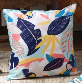 Hand Printed 18 Inch Polyester Fiber Pillow (Option: Style2)