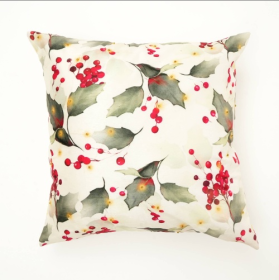 Hand Printed 18 Inch Polyester Fiber Pillow (Option: Style4)