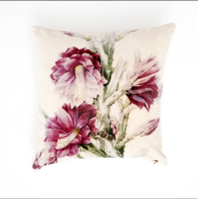 Cotton Velvet Printed Cushion - With Filler (Option: Multi2)