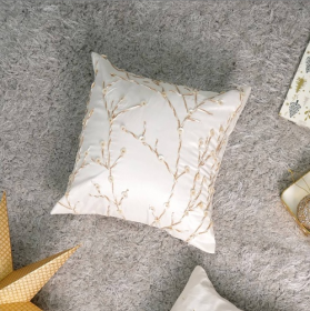 Hand Printed 18 Inch Polyester Fiber Pillow (Option: Style5)